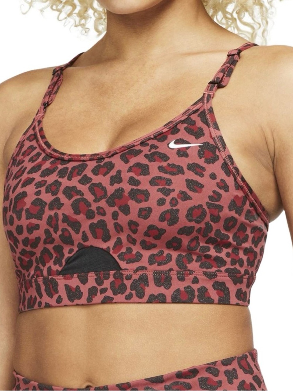 Nike Dri-FIT Indy Women's Light-Support Padded Glitter Sports Bra
